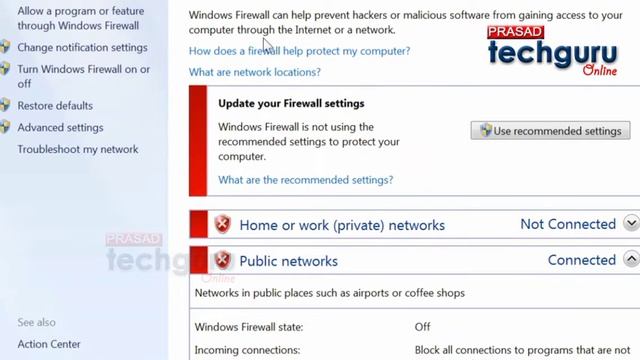 Turnon/off Windows Firewall смотреть онлайн