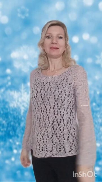 Джемпер "Перламутр" #knitting #вязанаяодежда #своимируками #вязание смотреть онлайн