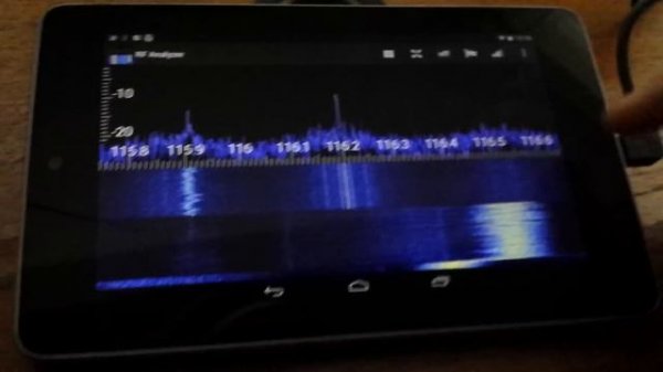 HackRF One on Android with RF Analyzer
