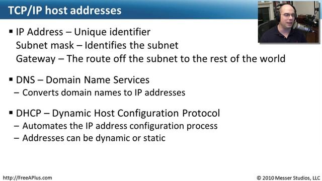 Troubleshooting TCP/IP Settings - CompTIA A+ 220-702: 3.1 смотреть онлайн