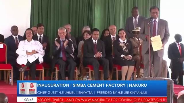 President Uhuru Kenyatta inaugurates Simba Cement factory in Salgaa, Rongai | FULL VIDEO смотреть онлайн