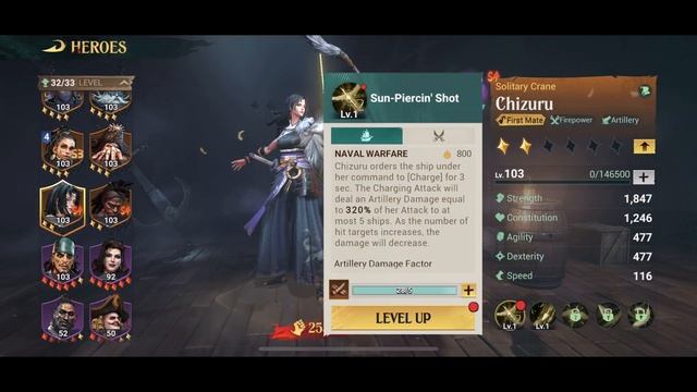 Sea Of Conquest - Chizuru: Free Legendary Hero!