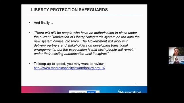 National Advocacy Conference 2020 Liberty Protection Safeguards: Where are we now? Mat Culverhouse смотреть онлайн