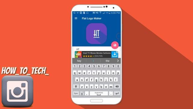 How to make a material design logo using android device | flat long shadow effect | смотреть онлайн