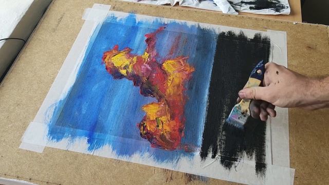 НАРИСОВАЛ картину из КАПЕЛЬ краски. Живопись маслом смотреть онлайн