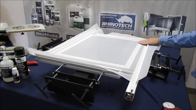 Manual Screen Stretcher & Instant Frame Adhesive from RhinoTech смотреть онлайн