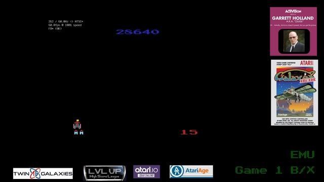 Atari 2600 EMU - Galaxian Arcade - Game 1 B/X - 57,360 смотреть онлайн