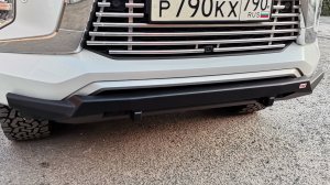 Ставим передний лайт-бампер РИФ на Mitsubishi Pajero Sport 3