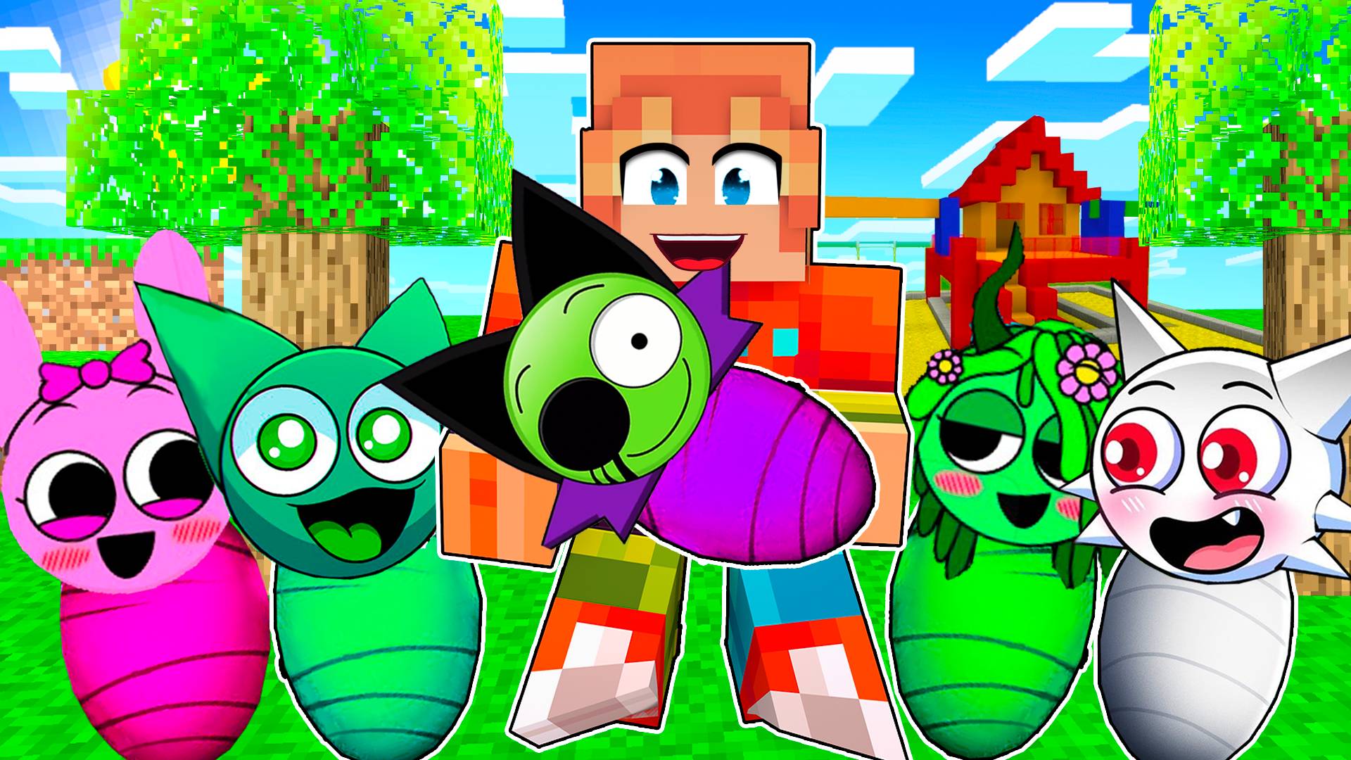 УДОЧЕРИЛ СПРУНКИ ДЕВОЧЕК В МАЙНКРАФТ смотреть онлайн