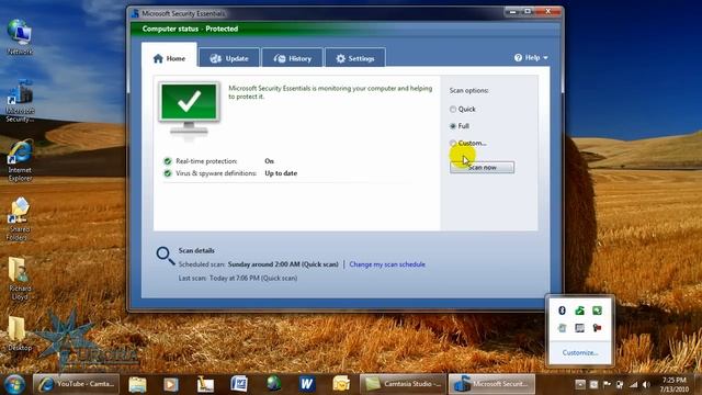 Microsoft Security Essentials - Full Scan смотреть онлайн