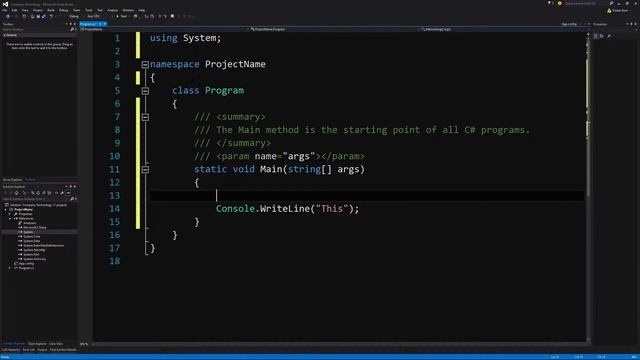 C# Ep2 - Setting up a Visual Studio Console App - Going over a few worth mentions смотреть онлайн