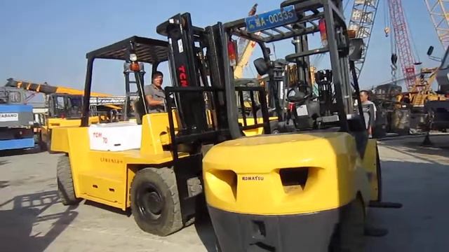 NO.1-Part 02: TCM FD70 7.0T Used forklift video (by Estele) смотреть онлайн
