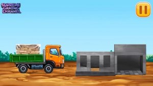 Truck games for kids   build a house, car wash - Build Strong Cement House