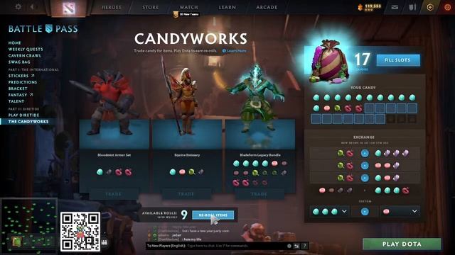 I Play dota at 00:00 newyear and got FREE arcana gift from Candy BAG !! смотреть онлайн