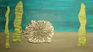 Донные беспозвоночные: крабы и ежи. Мультфильм в технике бумажная перекладка.