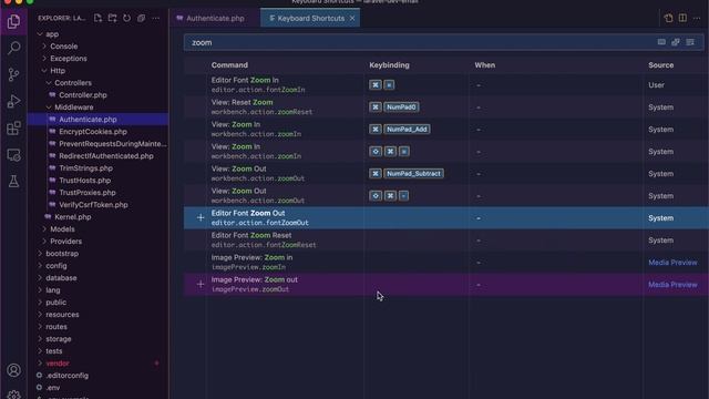 VSCode - Keyboard shortcuts to increase font size instead of zooming window смотреть онлайн
