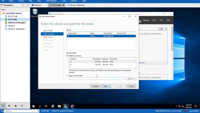 Server 2019 - File Server Role смотреть онлайн
