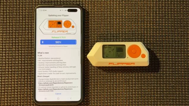 Flipper Zero  |  Updating Firmware On Flipper Zero Via APP