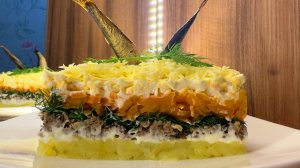 ПРАЗДНИЧНЫЙ САЛАТ СО ШПРОТАМИ