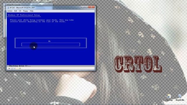 How to install windows 2003 on Virtural PC 2007 tutorial смотреть онлайн