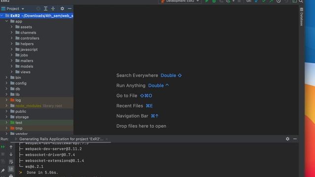 Hello Web app site using RubyMine смотреть онлайн