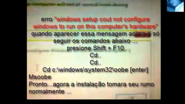 Resolvido windows setup cout not configure windows to run on this computer's hardware смотреть онлайн