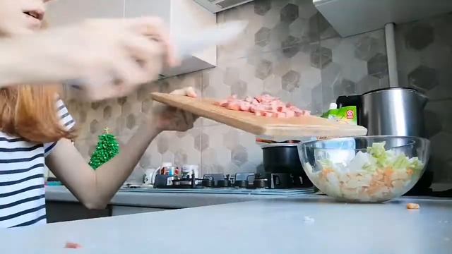 🎀Новогодний салат Снежинка.🎄 смотреть онлайн