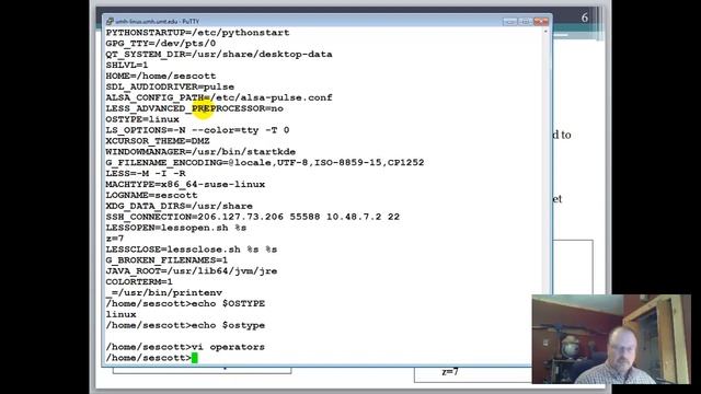 ITS 224 Linux Ch 6 part 1 shell variables смотреть онлайн
