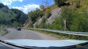 Горная дорога от Пятигорска до Джилы-Су. Горы, перевалы, красивая дорога.