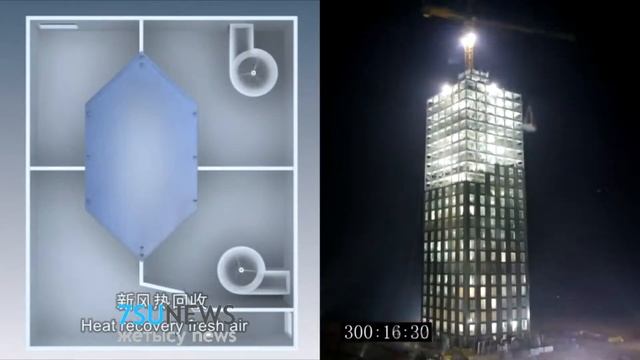 Китайцы построили тридцатиэтажный отель за 15 суток смотреть онлайн