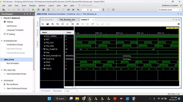 Tutorial 7: Keyboard Interfacing with FPGA Board, PS2 Receiver Design – Part (3) смотреть онлайн