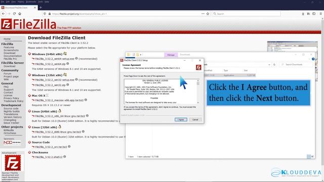 How to Install the FTP Client Filezilla on Windows KloudDeva смотреть онлайн