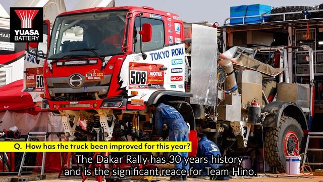 2022 Dakar Rally Truck - HINO TEAM SUGAWARA Exclusive LONG Interview by YUASA BATTERY - смотреть онлайн