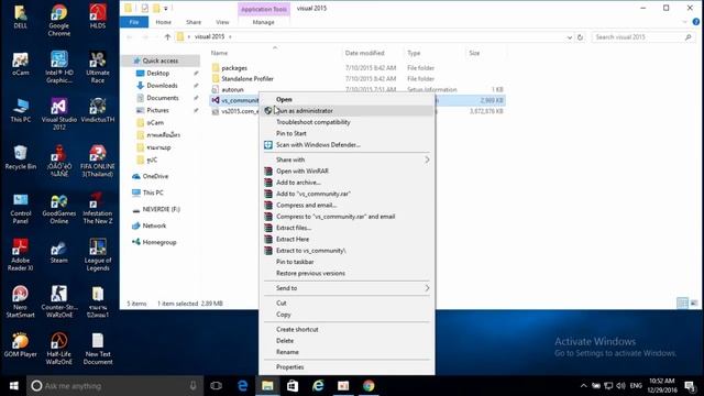 การโหลดและการติดตั้ง Microsoft Visual Studio 2015 смотреть онлайн