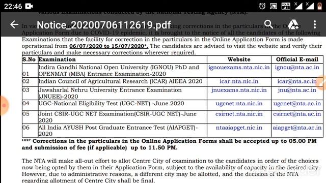 Correction window has opened from NTA смотреть онлайн