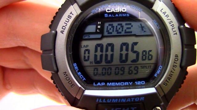 Часы Casio Illuminator W-S220-8A [W-S220-8AVEF] - Инструкция, как настроить от PresidentWatches.Ru