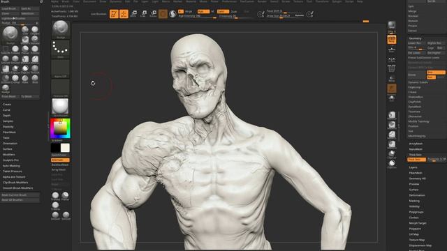 058 ZBrush 2021.5 - Thick Skin Clay Finishers - Use Thick Skin to get a Traditional Clay Look! смотреть онлайн