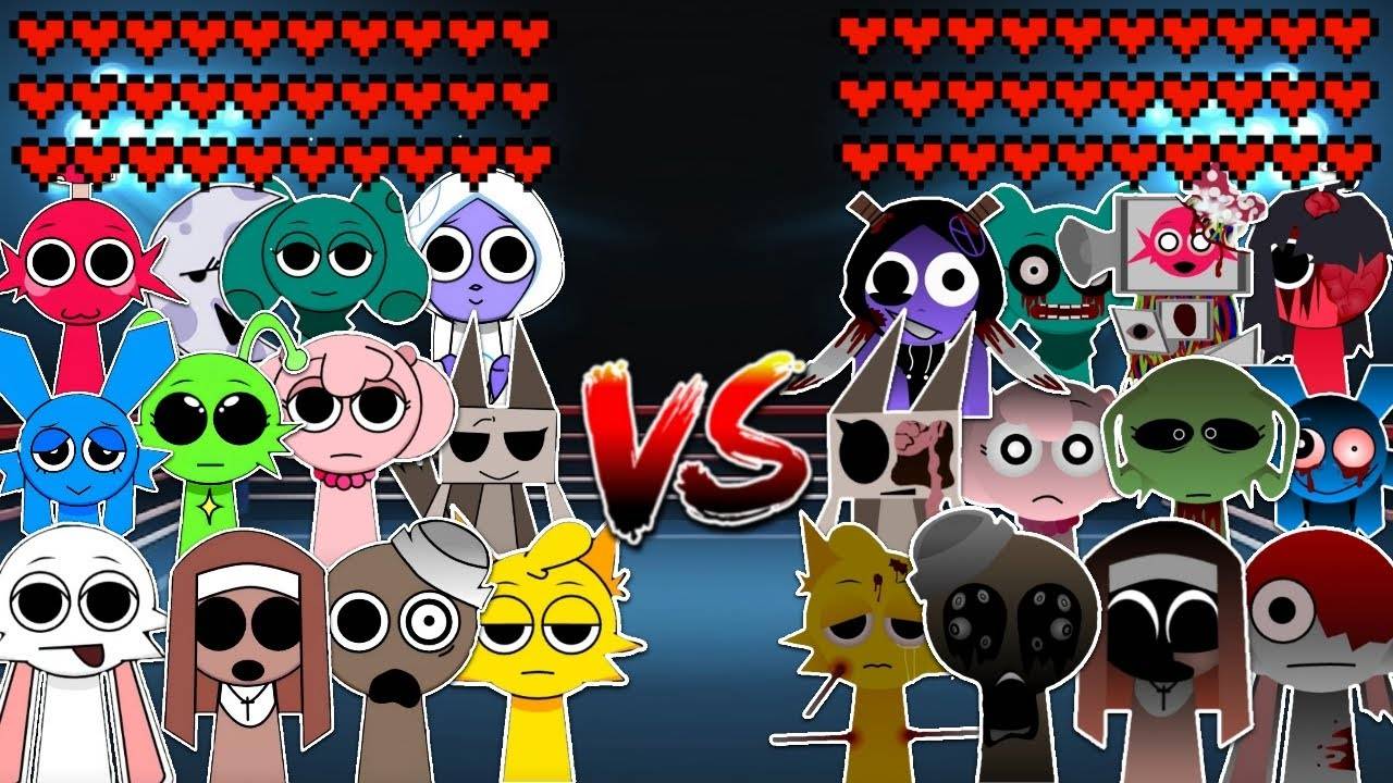 OC Sprunki против злых персонажей OC Sprunki! Битва мемов смотреть онлайн