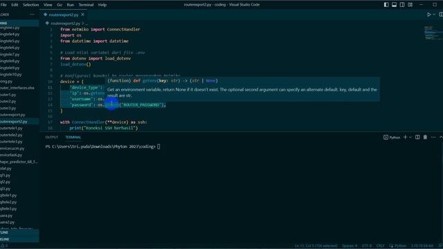 Python membuat Backup Konfigurasi Router dengan Netmiko смотреть онлайн