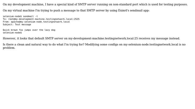 Unix & Linux: Dealing with non-standard SMTP ports with sendmail -t смотреть онлайн