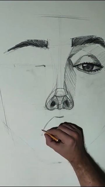 Лицо девушки простым карандашом смотреть онлайн