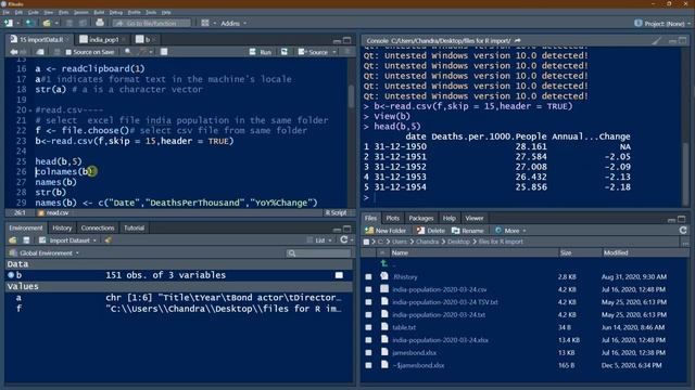 Learning R is Fun! - Importing Data in R (15/20) смотреть онлайн