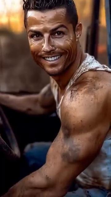 Нейро показал Кристиано Роналдо в роли строителя смотреть онлайн