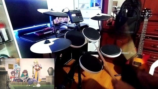 KONOSUBA! [Ano Hi No Mama No Bokura] ENDING SEASON 3 - DRUM COVER смотреть онлайн
