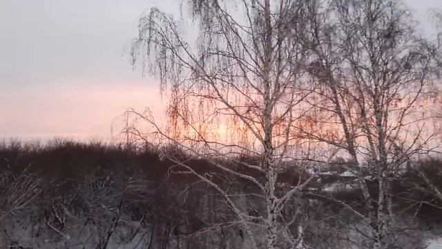 Закат на зимней реке!!! смотреть онлайн