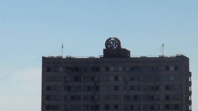 Вид на Припять и станцию с готеля Полесье