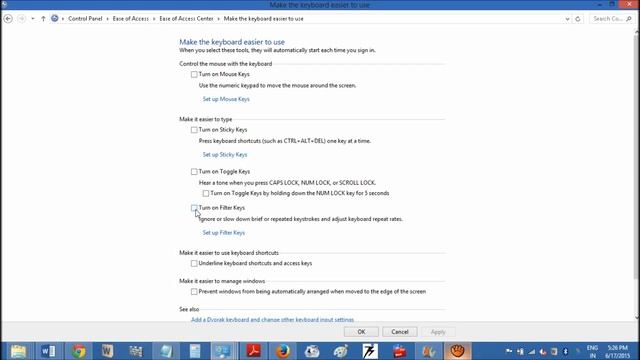 How to Turn ON and Off Filter Keys in Windows 8 and 8 1 computers смотреть онлайн