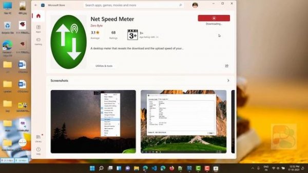 Display internet speed on taskbar in windows 11 | DU meter taskbar widget in windows 11