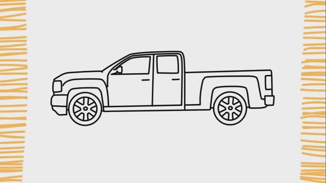 Как нарисовать ГРУЗОВИК шаг за шагом смотреть онлайн