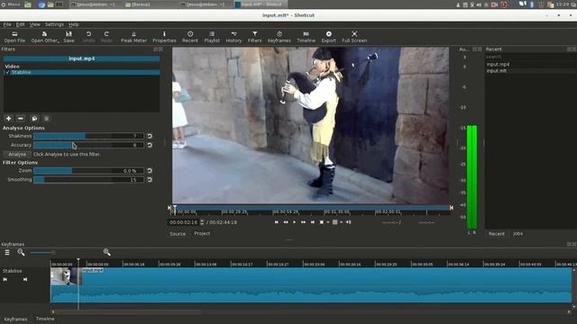Shotcut video editor tutorial: stabilisation effect video смотреть онлайн
